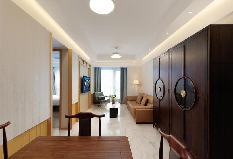 Apartamento 2 Dormitórios, Doria Home International Apartment  Guangzhou Huijin Ifc Keyun Road Metro Branch Canton Fair Free Sh