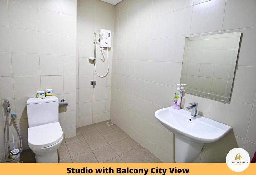 استودیو استاندارد با بالکن, I City Homestay   Shah Alam, Hospital Shah Alam, Uitm, Central Mall Sogo, Seksyen 7