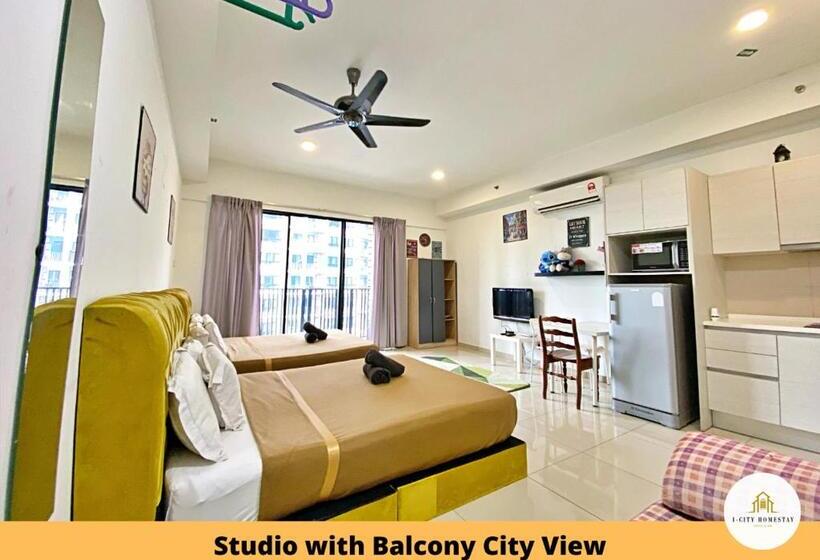 استودیو استاندارد با بالکن, I City Homestay   Shah Alam, Hospital Shah Alam, Uitm, Central Mall Sogo, Seksyen 7
