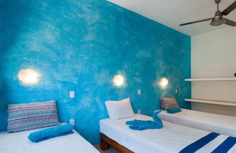 Standaard Driepersoonskamer met Gedeelde Badkamer, Ith Sayulita Amazing Surf Hostel