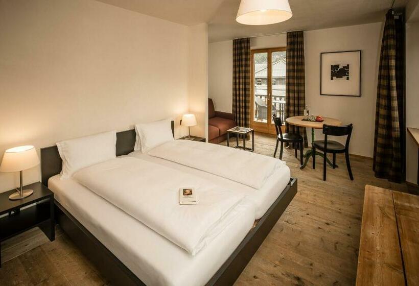 带阳台的豪华间, Pensiun Aldier