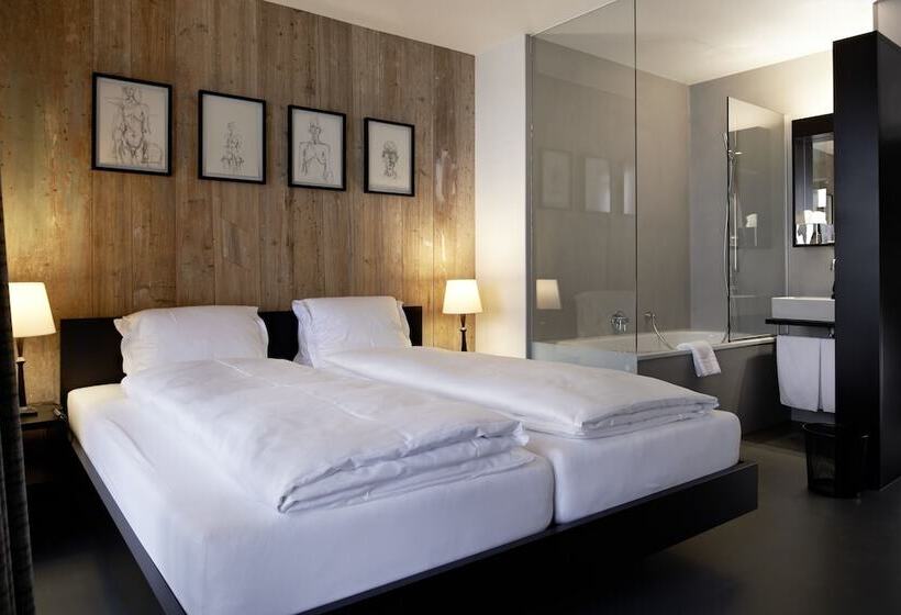 带阳台的豪华间, Pensiun Aldier