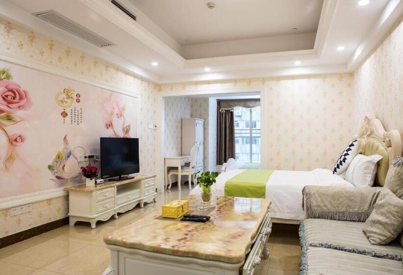غرفة ديلوكس, Waifiden Guangzhou Haizhu Square Wanyi Apartment