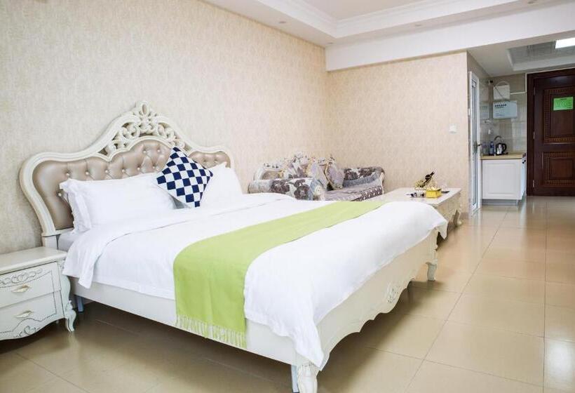 غرفة ديلوكس سرير كينج, Waifiden Guangzhou Haizhu Square Wanyi Apartment