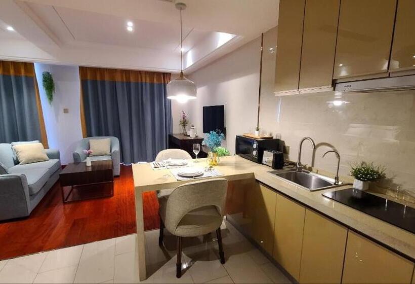 1침실 아파트 도시 전망, A New And Luxurious Vientiane Suite Apartment