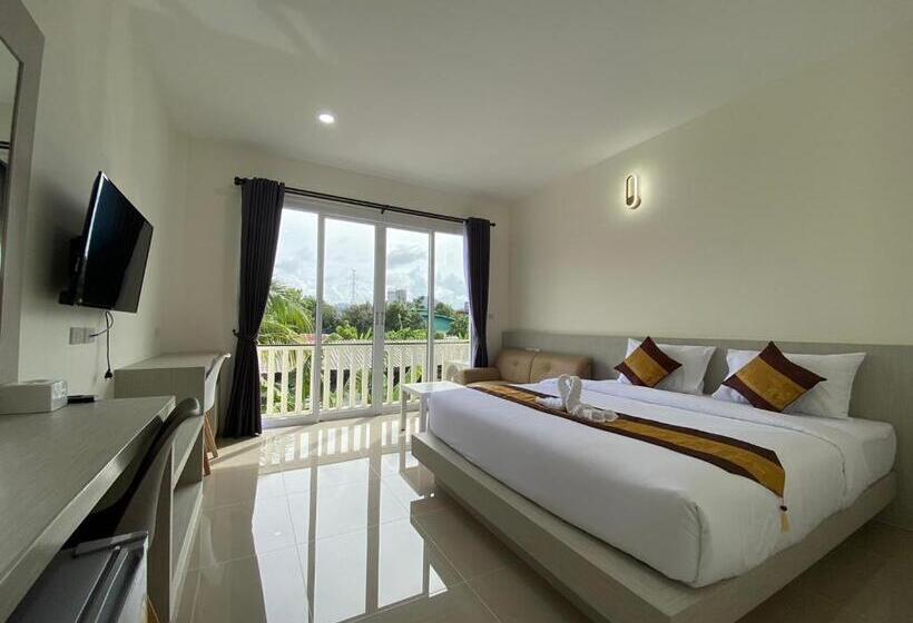 스탠다드 룸 킹사이즈 침대, Puean Chang Resort Phuket