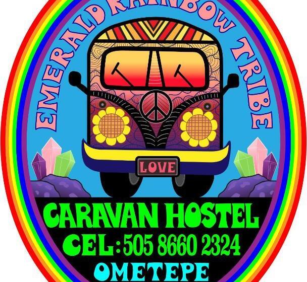 가든 전망 싱글룸, Rainbow Caravan Hostel