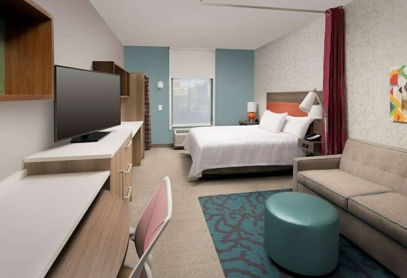 带双人床的标准工作室, Home2 Suites By Hilton Murfreesboro