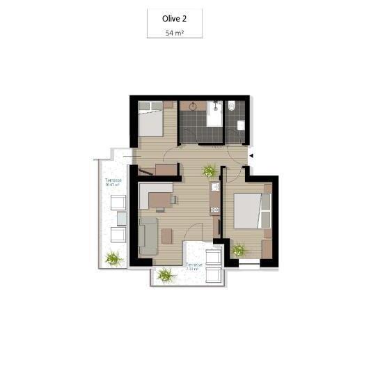 Апартаменты 1 Спальня Вид на Сад, Apartm. & Bb Ferienidylle Gstrein