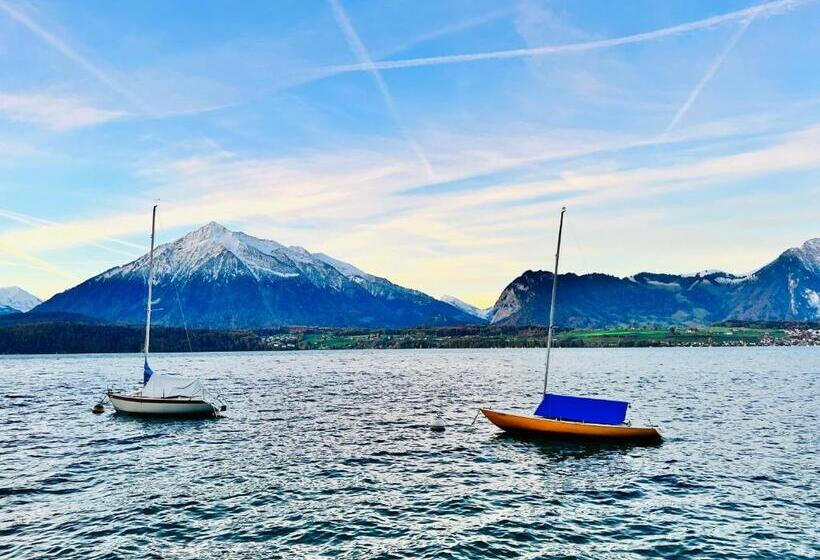 Стандартный Номер Кровать Кинг, Boutique Hotel Niesenblick   Direkt Am Thunersee Gelegen Mit Self Check In & Digitaler Rezeption