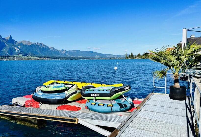 Номер Deluxe Вид на Озеро, Boutique Hotel Niesenblick   Direkt Am Thunersee Gelegen Mit Self Check In & Digitaler Rezeption