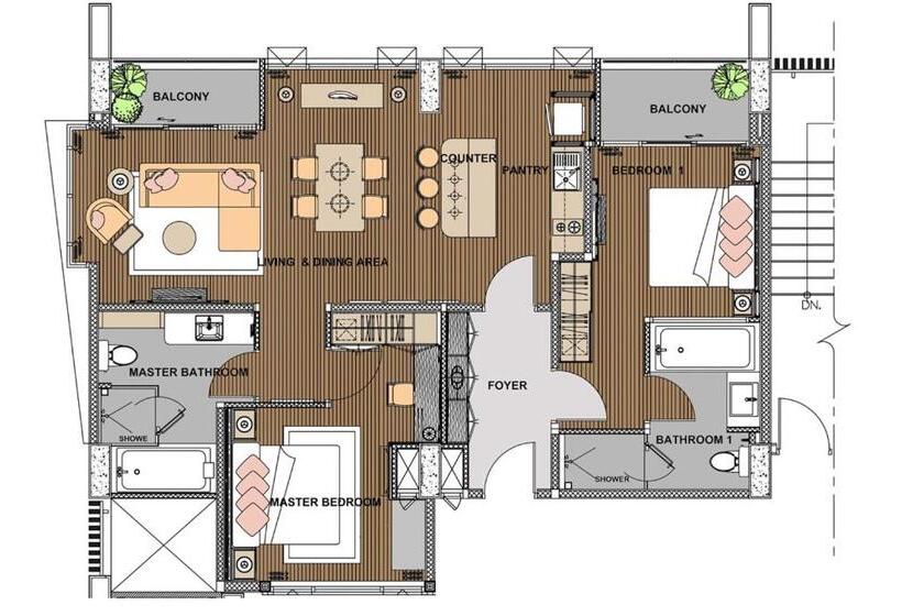 Люкс 2 Спальни, The Park Nine Hotel Suvarnabhumi