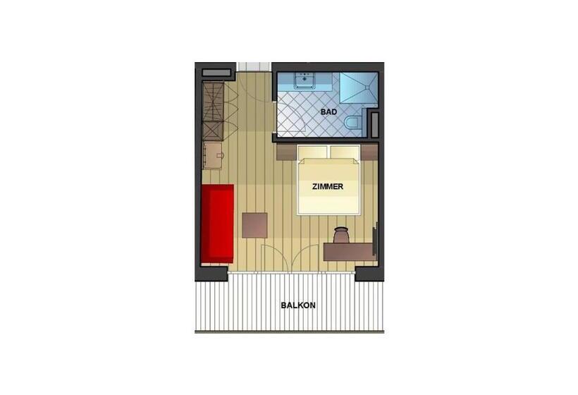 اتاق استاندارد با بالکن, Appartement Pension Kendlbacher