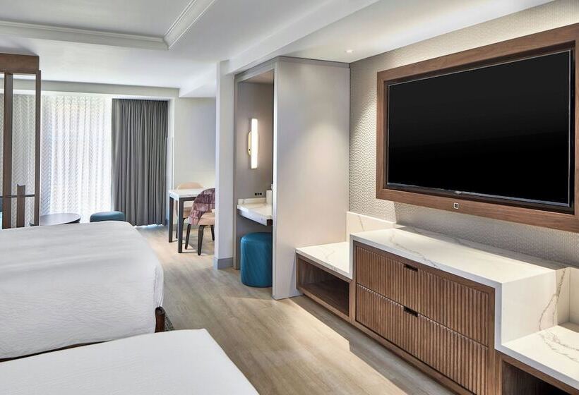 اتاق استاندارد با تخت دو نفره بزرگ, Residence Inn by Marriott Nashville Downtown/Convention Center