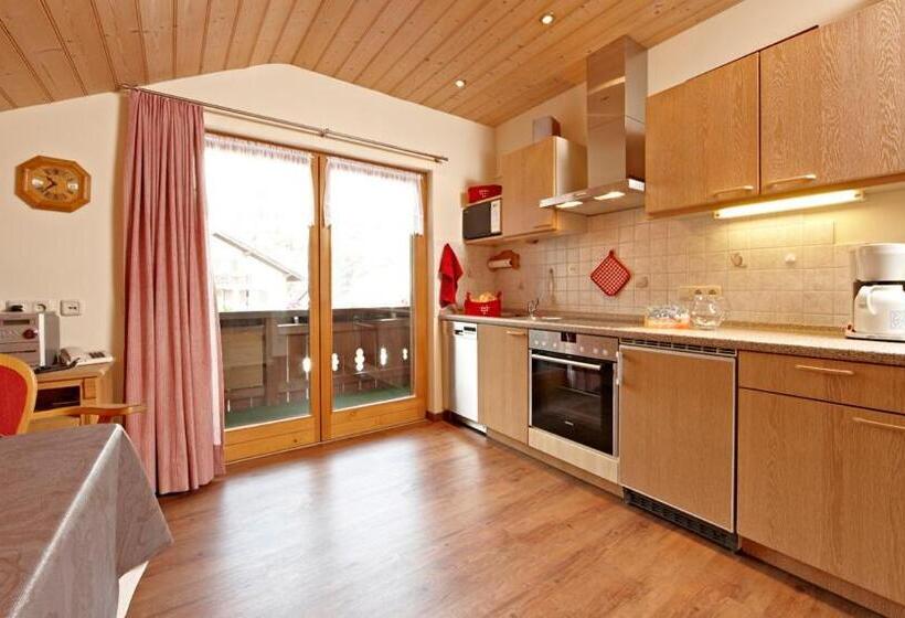 Апартаменты 1 Спальня с Балконом, Gästehaus Alpina