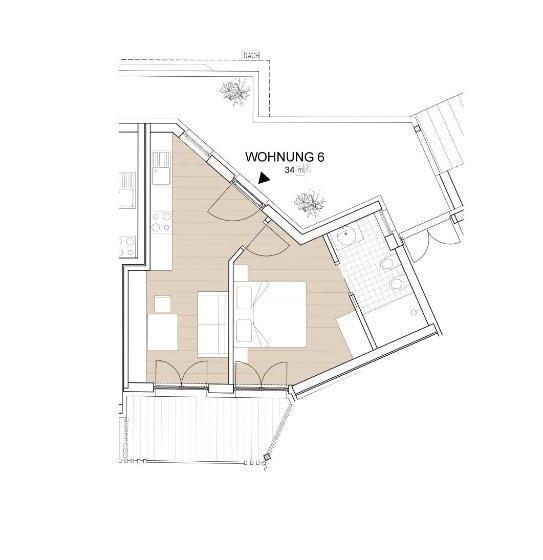 Апартаменты 1 Спальня с Балконом, Aparthotel Abiná Lana Höhe