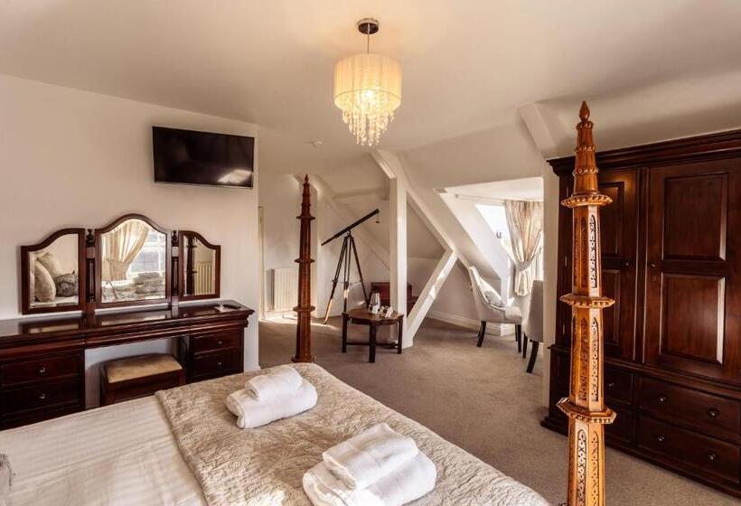 חדר דחוקס עם מיטת קינג, Manor House Hotel Holy Island