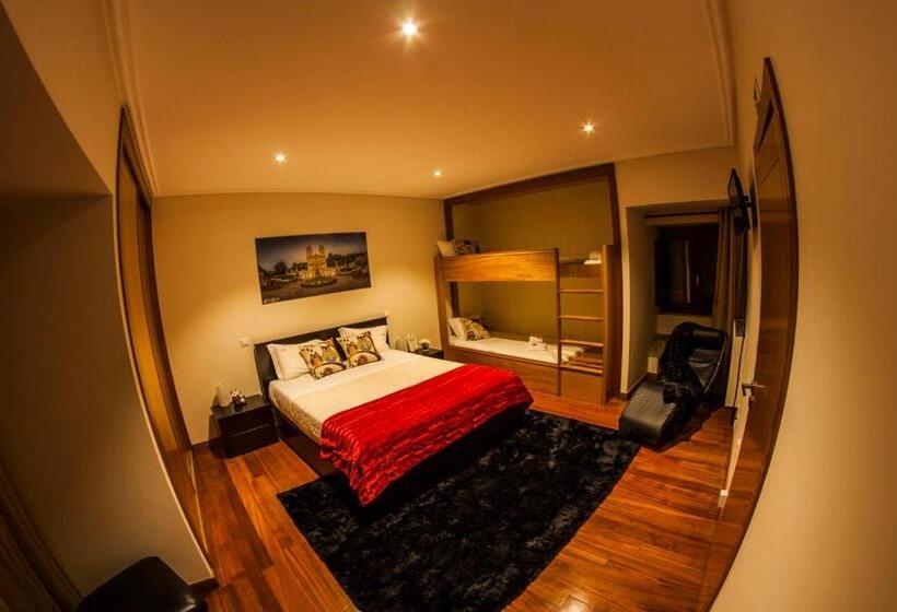 اتاق استاندارد چهارنفره با چشم‌انداز باغ, Turismo Homes Solar Do Areal
