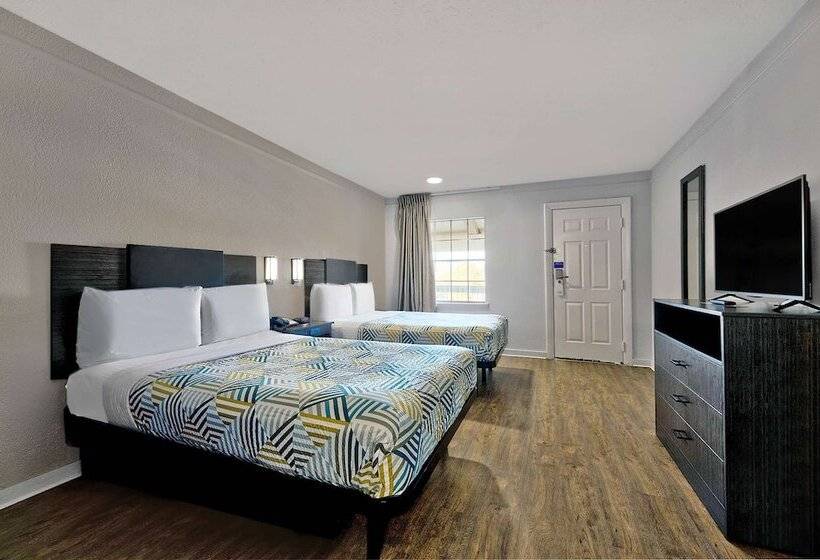 带2个双人床的标准工作室, Studio 6denton, Tx  Unt