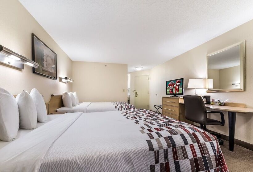 Номер Стандарт 2 Двуспальные Кровати, Red Roof Inn Cleveland Airportmiddleburg Heights