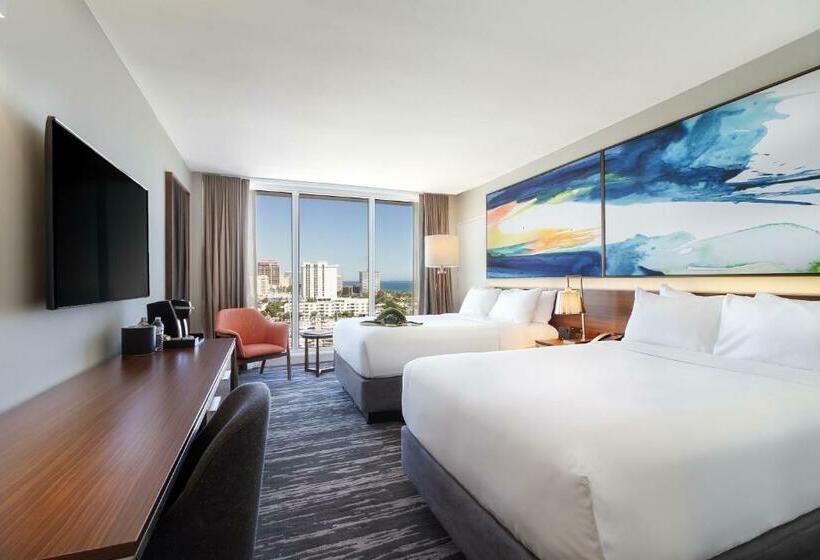 ２ダブルベッドのスタンダードルーム, B Ocean Resort Fort Lauderdale Beach