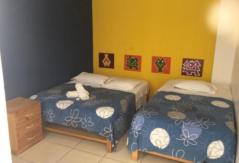 스탠다드 트리픔 룸 공동욕실, Paracas Backpackers House