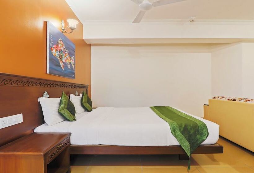 غرفة ديلوكس, Treebo Premium Dona Eliza, 700 Metres From Calangute Beach