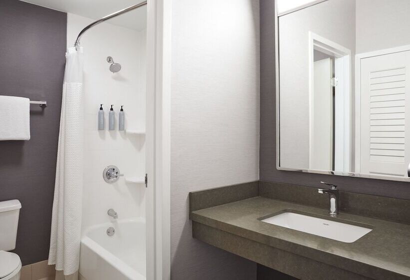 带2个双人床的标准工作室, Courtyard By Marriott St. Louis Downtown West