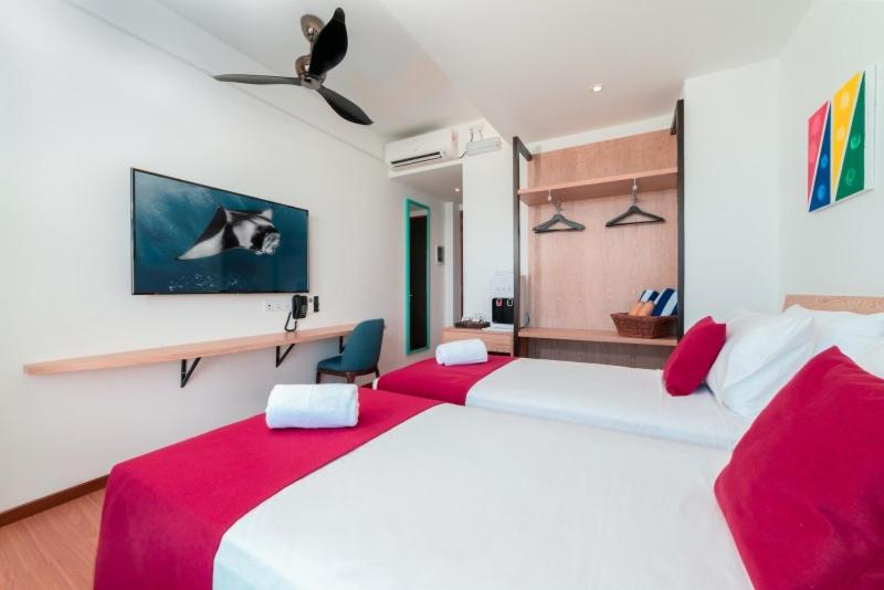 اتاق لوکس با چشم‌انداز دریا, Ranthari Hotel And Spa Ukulhas Maldives