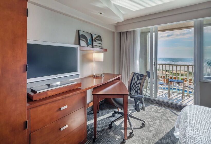 Номер Стандарт Двуспальная Кровать Вид на Море, Courtyard By Marriott Jacksonville Beach Oceanfront