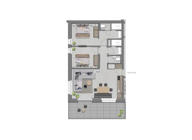 Апартаменты 2 Спальни, Going Triple A Apartments West