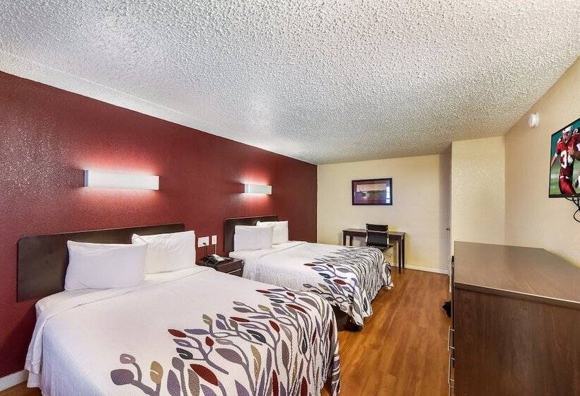 带2个双人床的标准工作室, Red Roof Inn Plano
