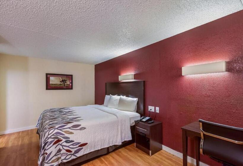 带大床的标准间, Red Roof Inn Plano