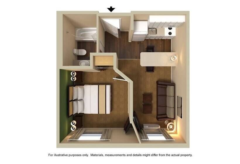 Студия Deluxe, Extended Stay America Suites  Louisville  Alliant Avenue