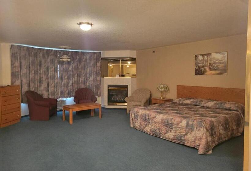 Люкс Deluxe Кровать Кинг, Western Budget Motel #3 Whitecourt