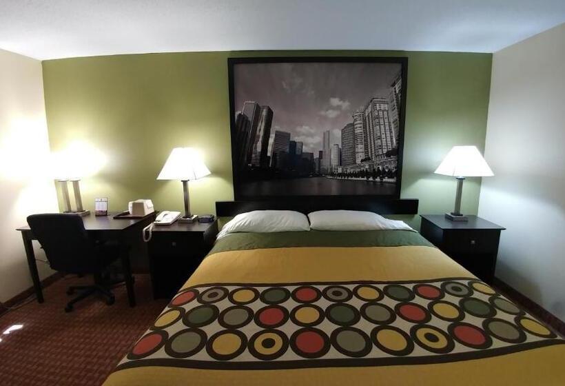 חדר סטנדרט מותאם לאדם עם מוגבלויות, Super 8 By Wyndham Dekalb Il