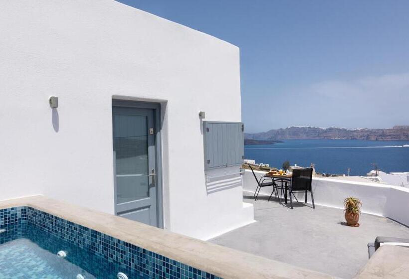 اتاق لوکس با چشم‌انداز دریا, Pancratium Villas & Suites