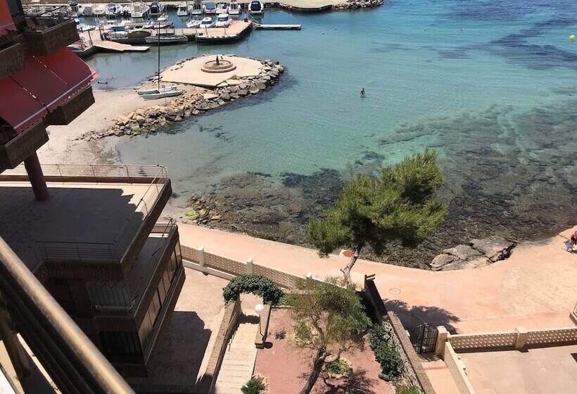 침실 2개 바다 전망 아파트, First Line Beach Apartment Alicante
