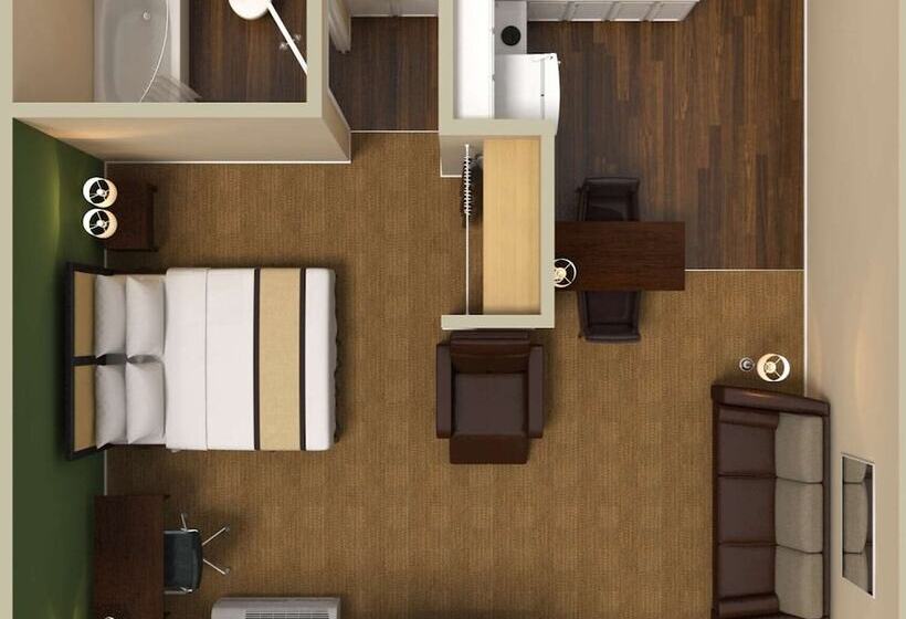 Студия Deluxe, Extended Stay America Suites  Columbus  Polaris