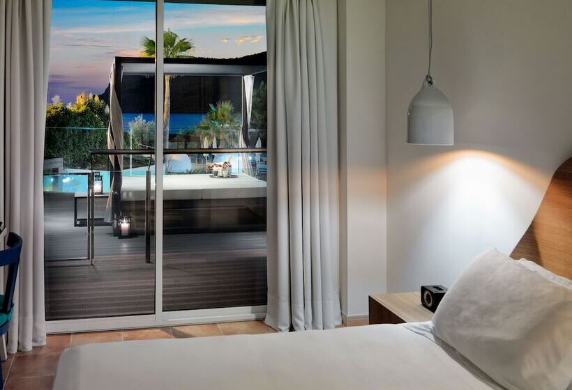 חדר סטנדרט נוף לים עם טרסה, Boutique Hotel H10 Blue Mar - Adults Only
