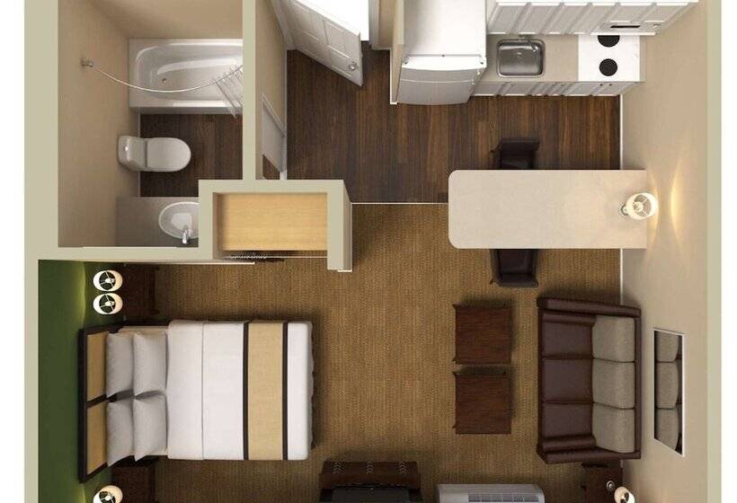 Студия Deluxe, Extended Stay America Select Suites   Jacksonville Salisbury Rd Southpoint