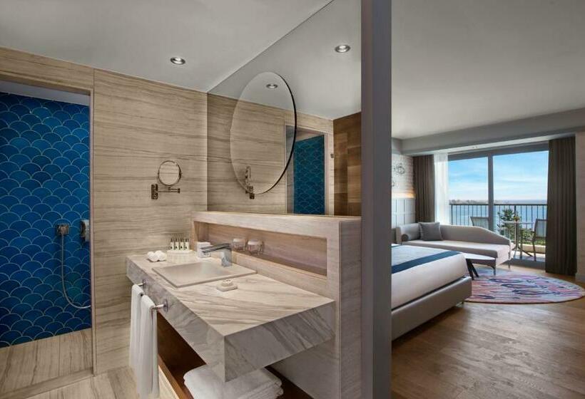 غرفة ديلوكس مطلّة علي البحر, Acanthus Cennet Barut Collection   Ultra All Inclusive