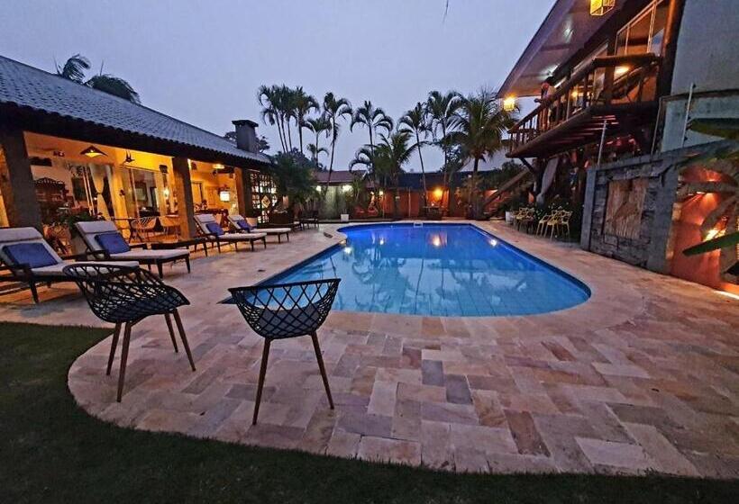 스탠다드 스튜디오 정원 전망, Pousada Villa Caiobá
