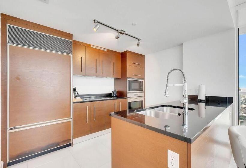 침실 1개 바다 전망 아파트, Penthouse 2br Icon Whotel Brickell Miami