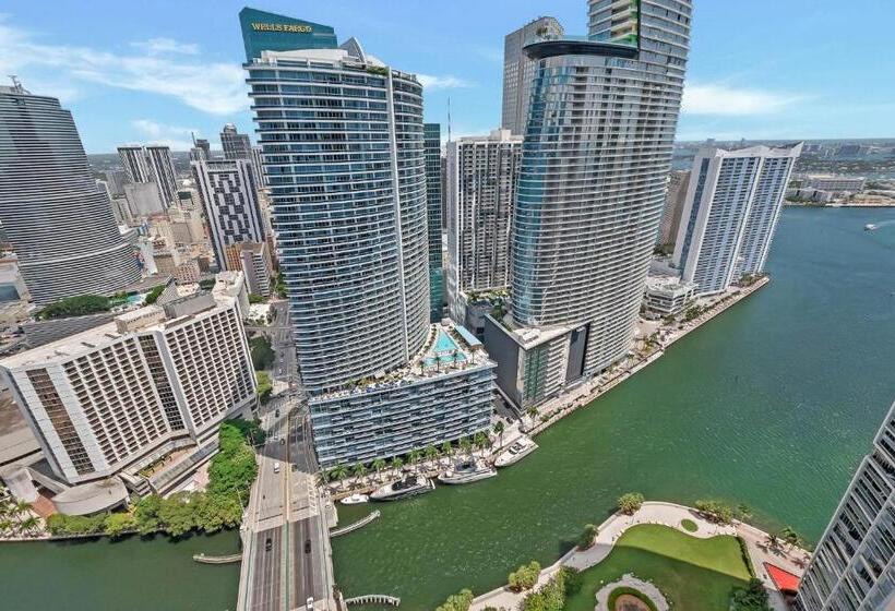 침실 1개 바다 전망 아파트, Penthouse 2br Icon Whotel Brickell Miami