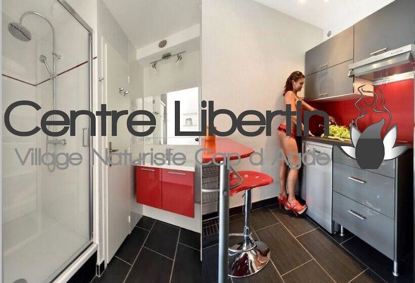 Студия Deluxe, Studio Village Naturiste Hôtel Restaurant Libertin Cap D Agde