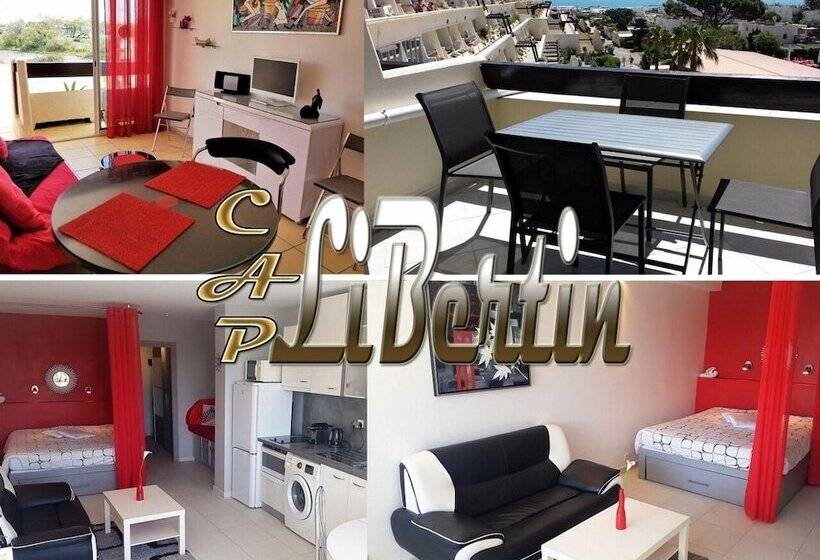 Апартаменты Deluxe 1 Спальня, Studio Village Naturiste Hôtel Restaurant Libertin Cap D Agde