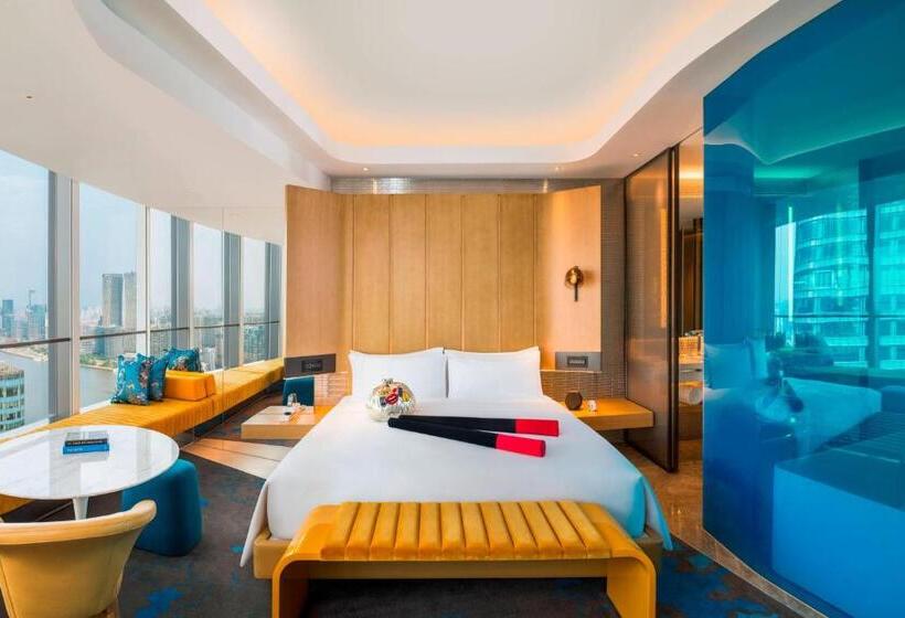 اتاق استاندارد با تخت بزرگ, W Shanghai  The Bund