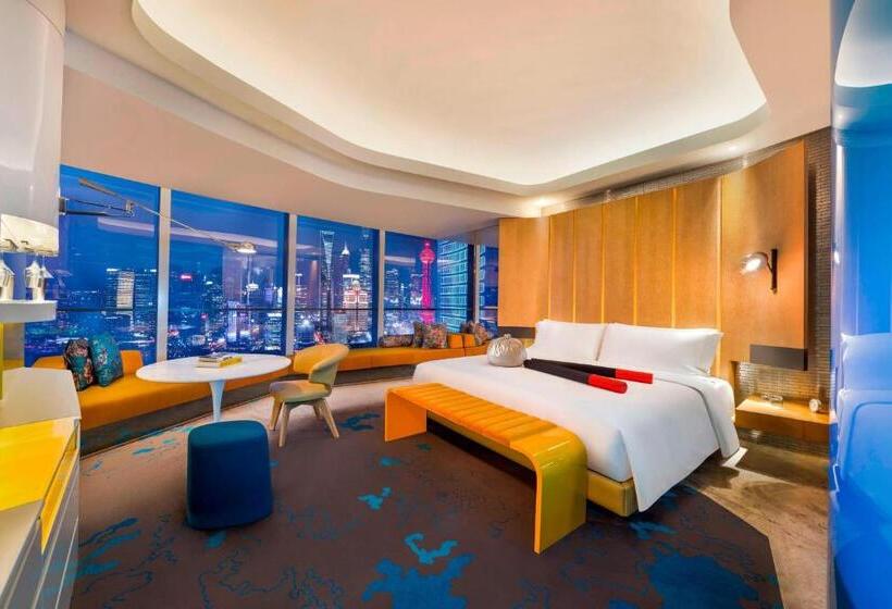 اتاق استاندارد با تخت بزرگ, W Shanghai  The Bund