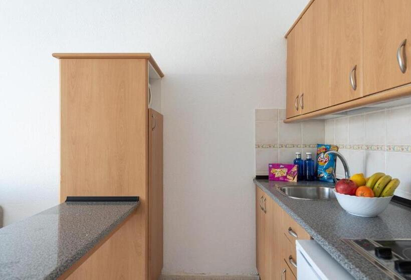 Апартаменты 1 Спальня, Homeforguest Apartamento 13 Con Terraza Y Piscina En Corralejo